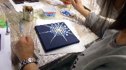 Maľovanie bodkami - mandala